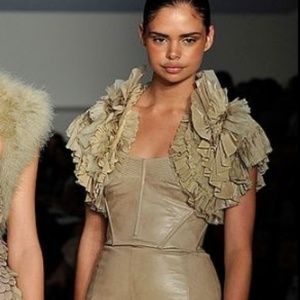 Caramel Ruffled Bolero